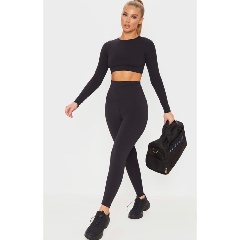 NWOT PLT Black Sculpt Super High Waist Gym Leggings